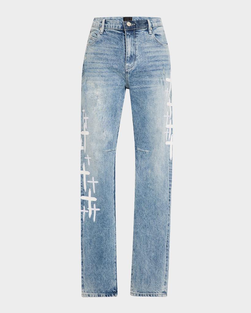 RTA Men's Bryant Jeans with Cross Patches