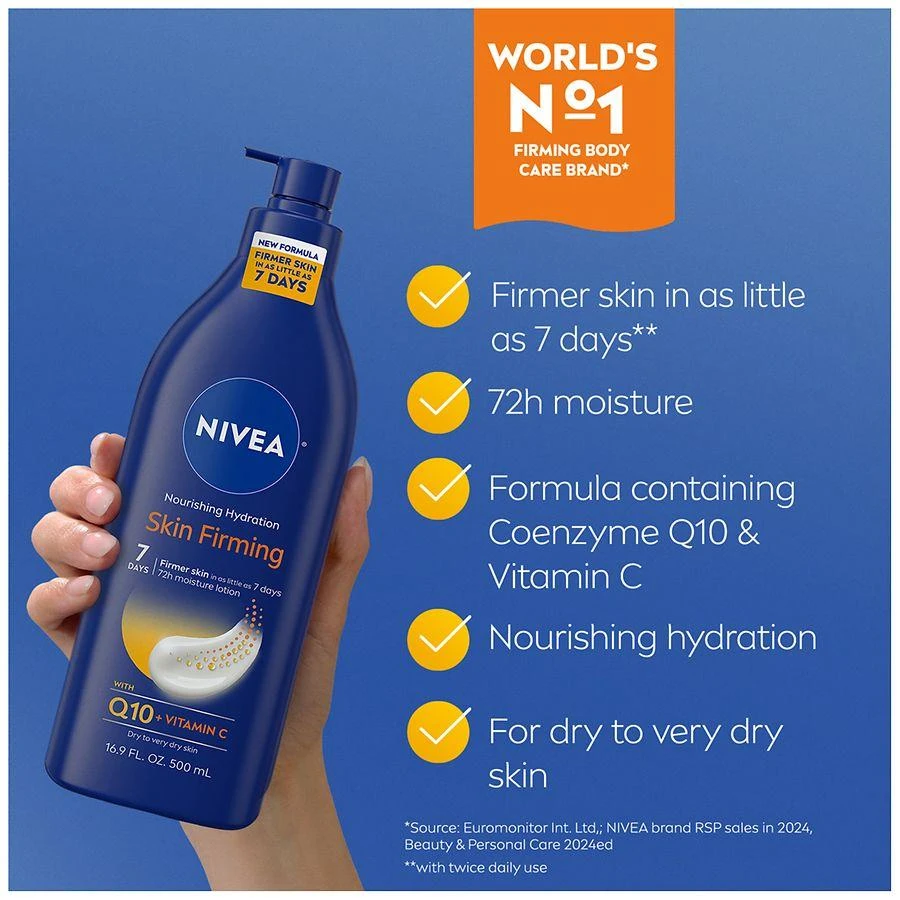 Nivea Nourishing Hydration Skin Firming Body Lotion for Dry Skin 5