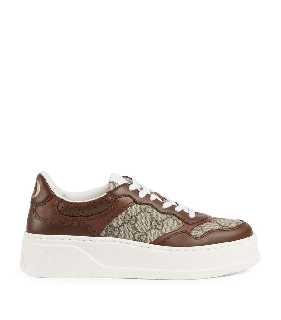 Gucci sneakers gg print on sale