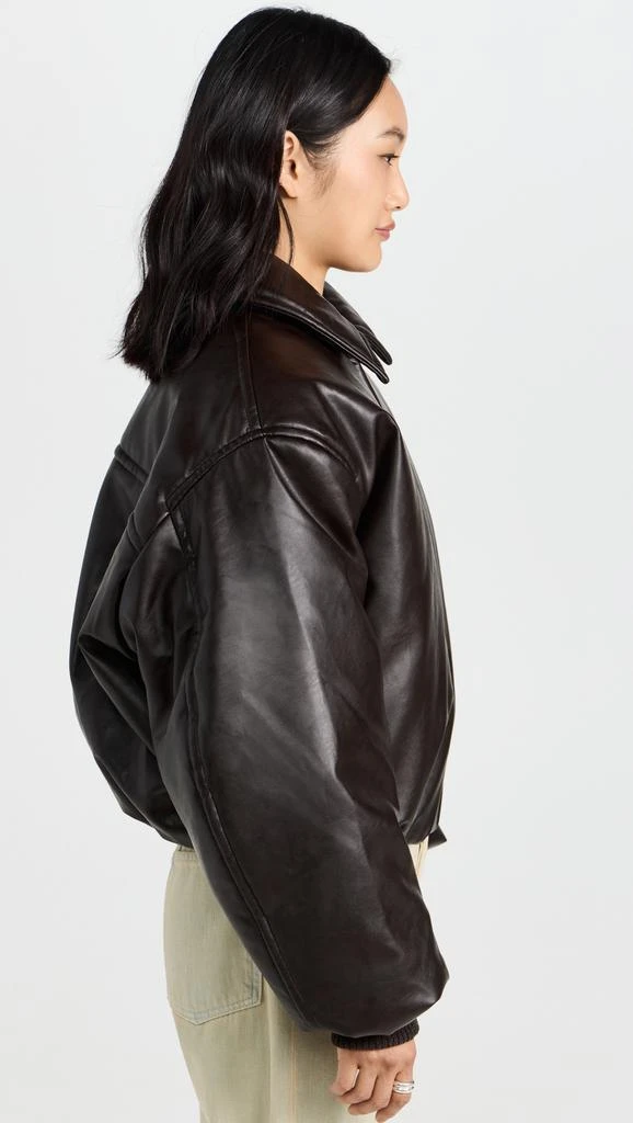 Acne Studios Faux Leather Bomber Jacket 3
