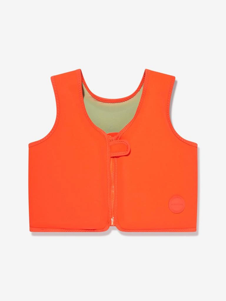 Sunnylife Kids Sonny The Sea Creature Swim Vest in Orange 1