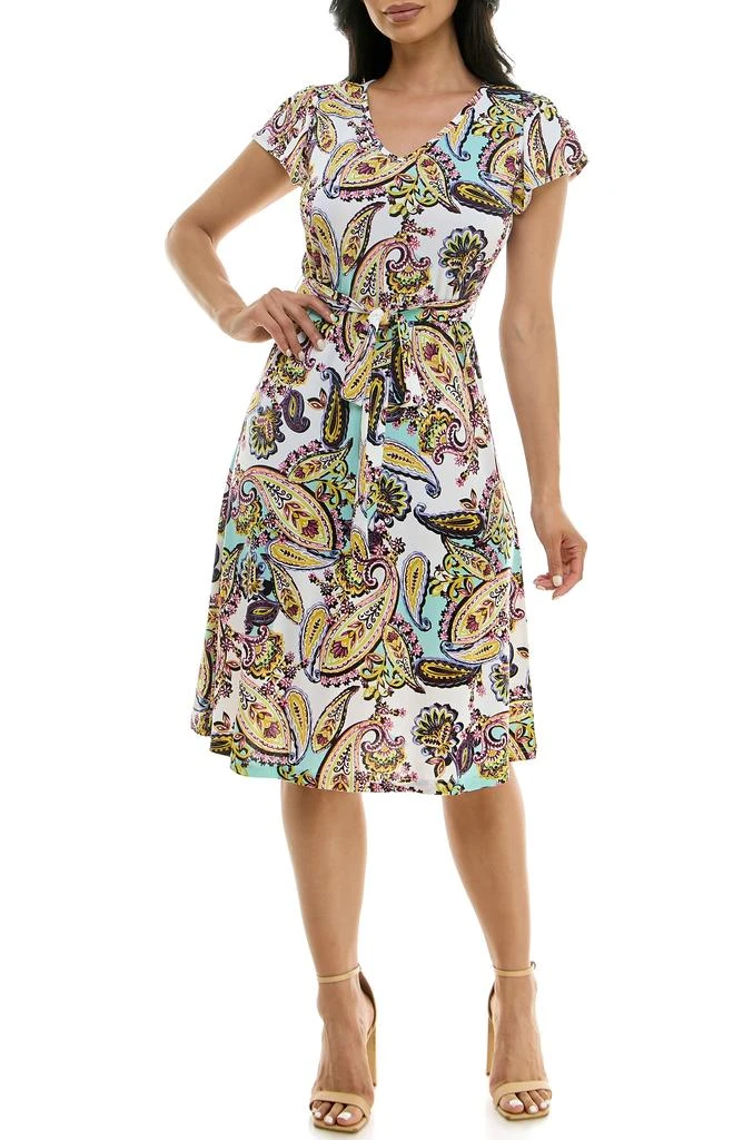 Flutter Sleeve Dress  On Sale Now with Up to 61% Off | Discover Exclusive  Deals & Savings at BeyondStyle  Authentic Nina Leonard female|dresses|women |dress|clothing with Limited-Time Discounts, Free Shipping, and Price