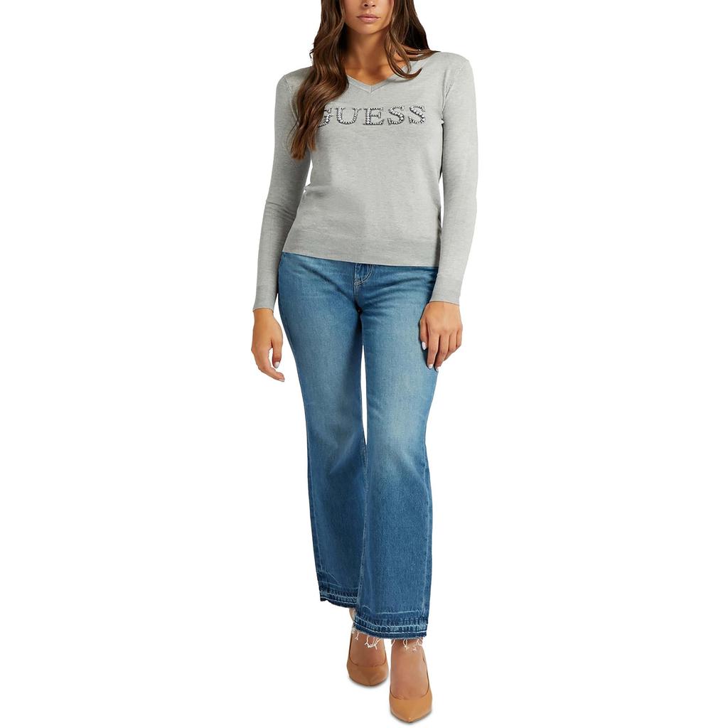 Guess Womens Cotton Denim Straight Leg Jeans
