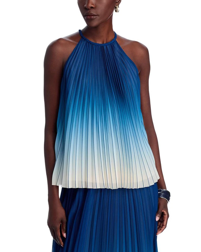 UNGARO Raegan Pleated Top 1
