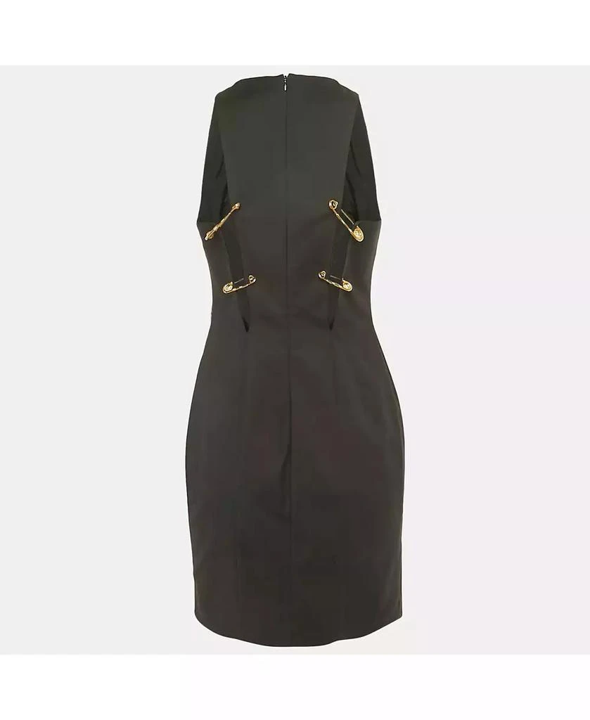 Pre-Owned Versace Women's Pre-Owned Versus Versace Black Cotton Blend Cut  -Out Gold Pin Mini Dress - Dresses & Skirts - Free Shipping - BeyondStyle