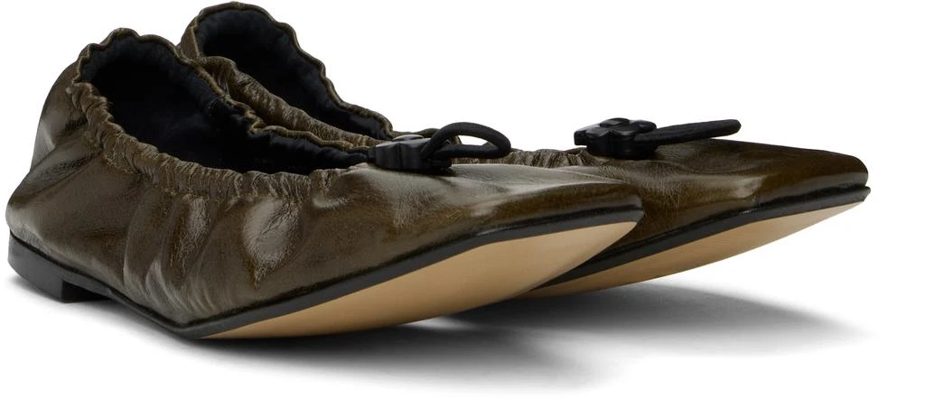CECILIE BAHNSEN Khaki Orbella Ballerina Flats 4