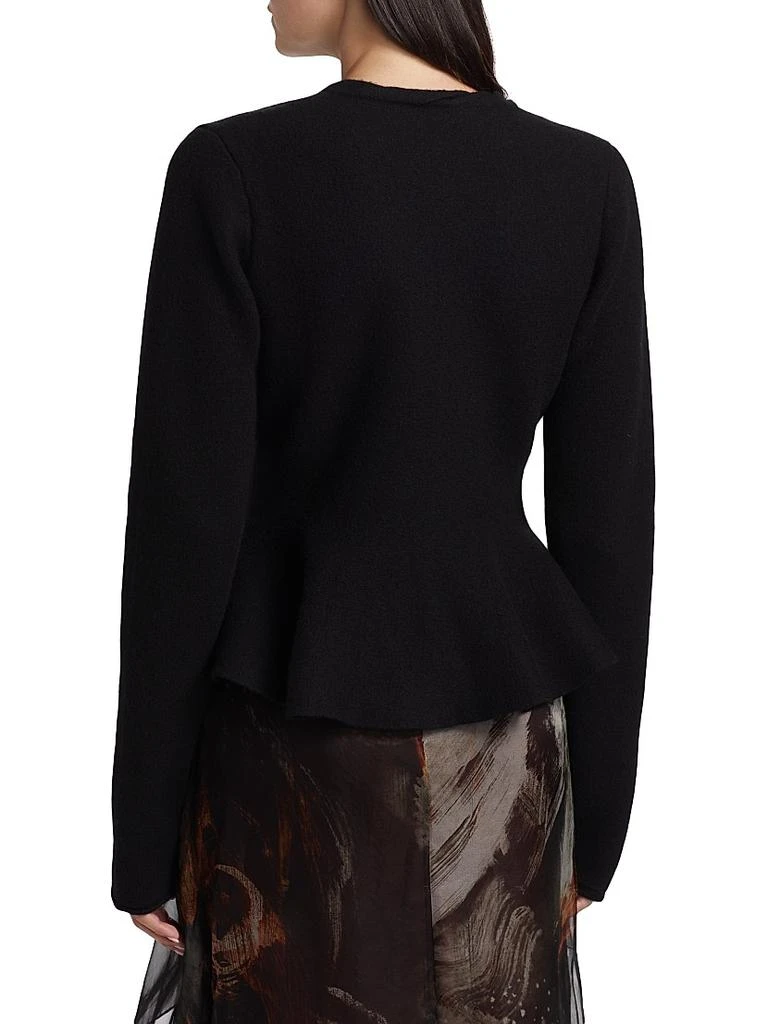 Jason Wu Boiled Wool Peplum Cardigan 5