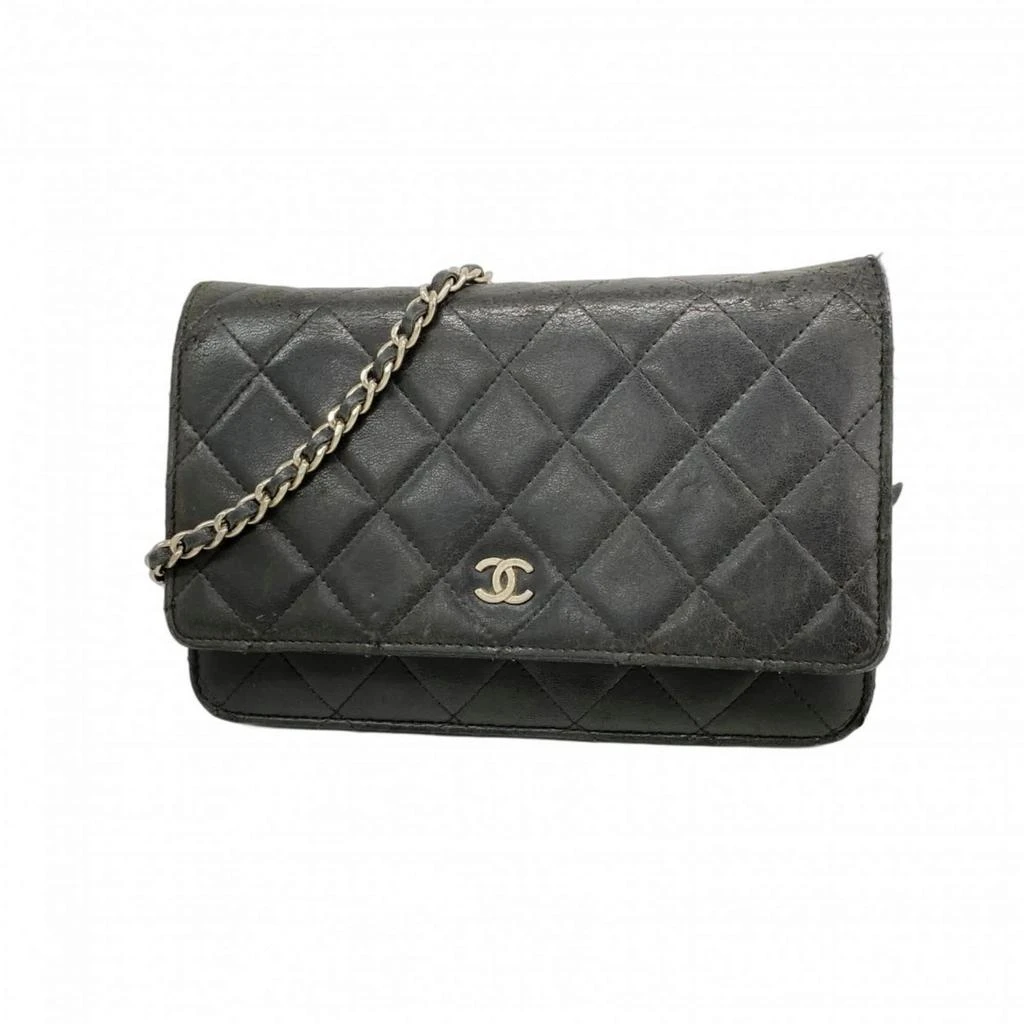 Chanel Leather Chain/Shoulder Wallet (Pre-Owned)