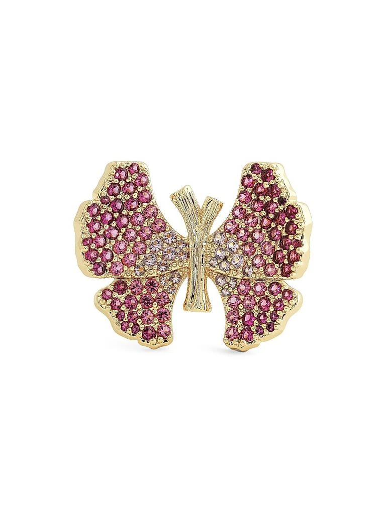 Anabel Aram Butterfly 18K Gold-Plated 
Cubic Zirconia Ring 3