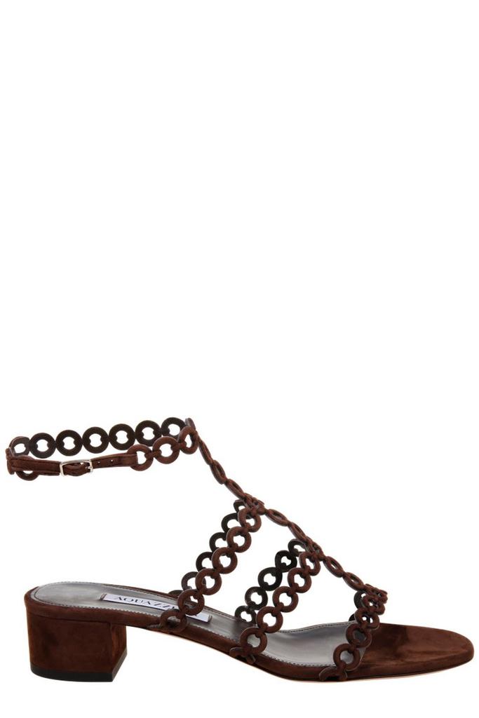 サンダル・ミュール AQUAZZURA Embellished leather Love Struck sandals Love Struck Sandal 85 ROSE GOLD Aquazzura@ Official