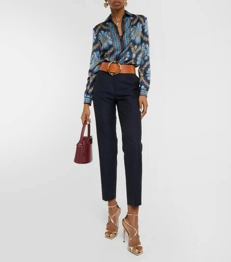 ETRO Printed silk twill shirt 7