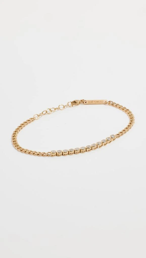 Zoe Chicco 14k Bezel Set Tennis Station Bracelet 5
