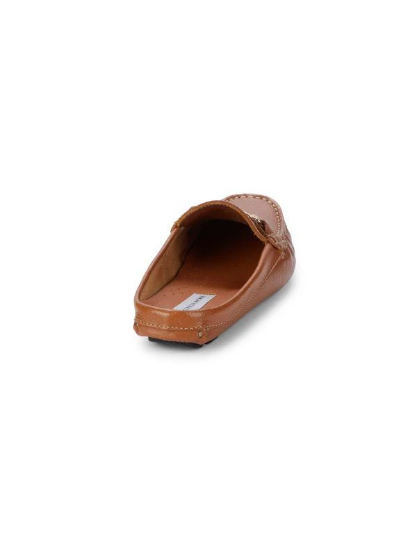 Saks Fifth Avenue Slip On Leather Mules 3