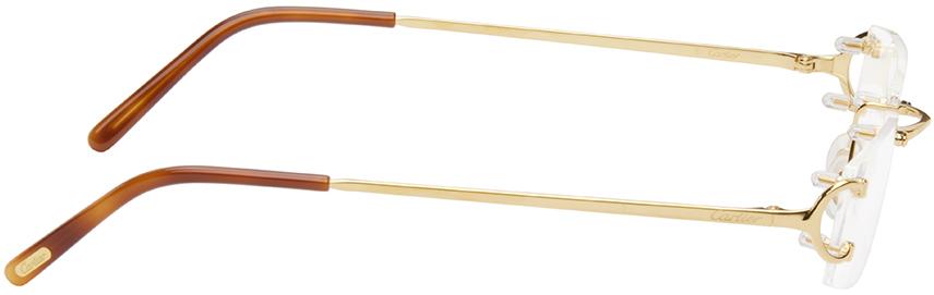 Cartier Gold Rimless Glasses