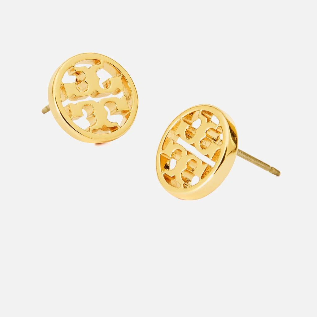 Tory Burch Women's Logo Circle-Stud Earrings - Tory Silver 2
