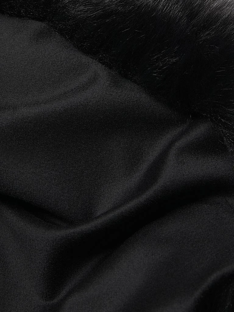 Sofia Cashmere Faux Fur & Cashmere U-Cape 6