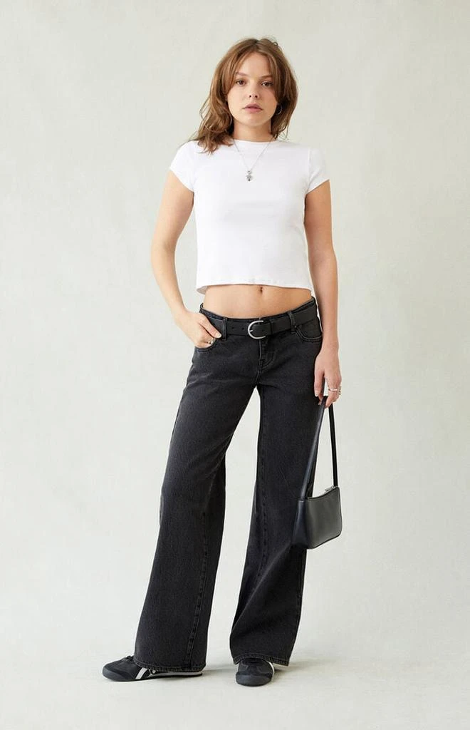 PacSun Zoe Low Rise Girlfriend Jeans Black 1