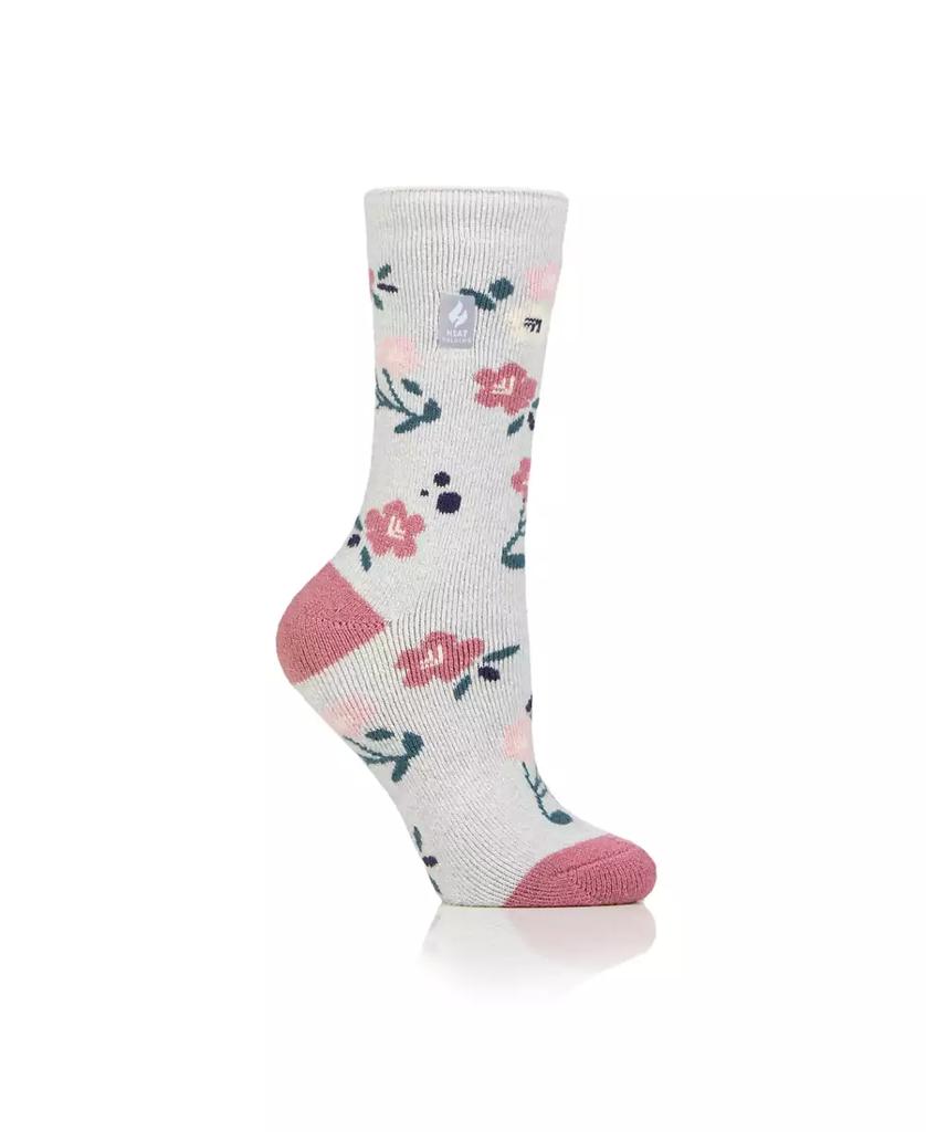Heat Holders Lite Lanuza Floral Crew Socks