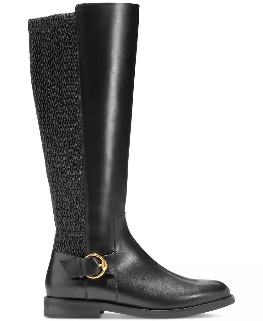 Cole Haan Women's Clover Stretch Side-Buckle Riding Boots 2