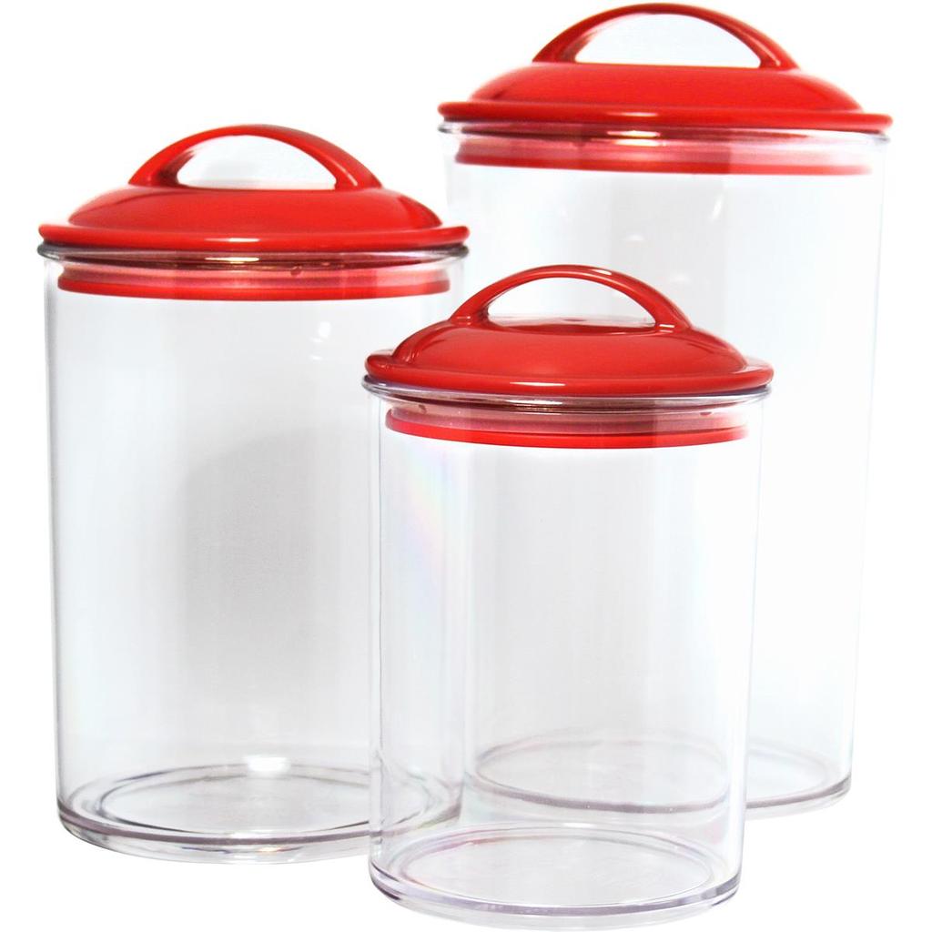 Reston Lloyd Calypso Basics by Acrylic Storage Canisters, Set of 3