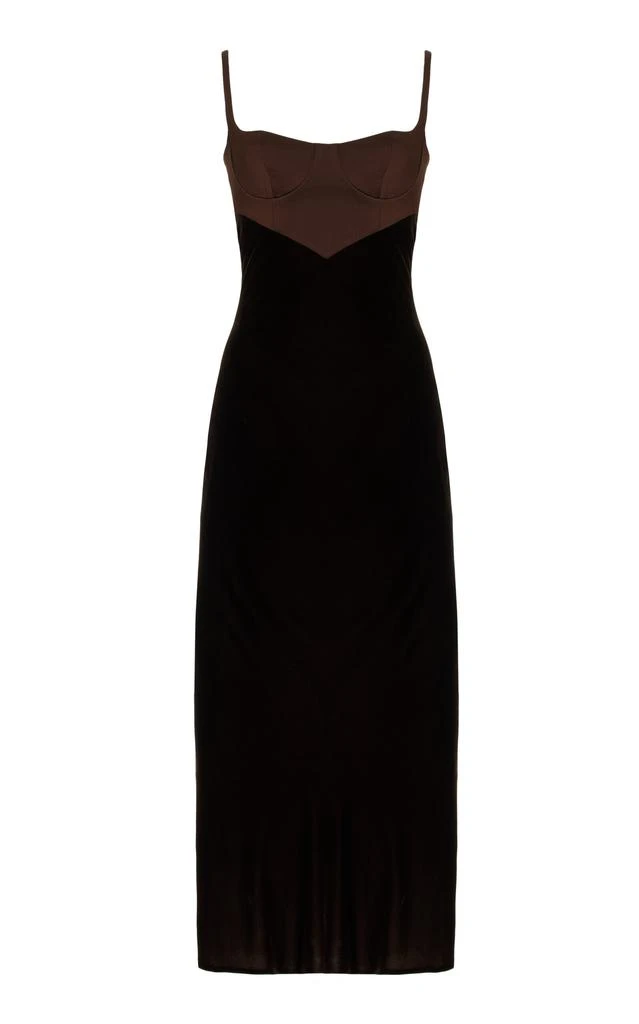 anna october brown dress Adrianna Papell Sleeveless Queen Anne Tie Front Ballgown