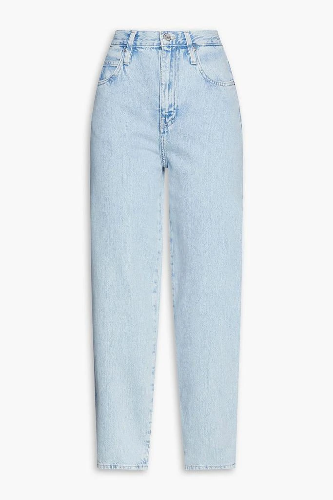 FRAME Cropped high-rise tapered jeans 1