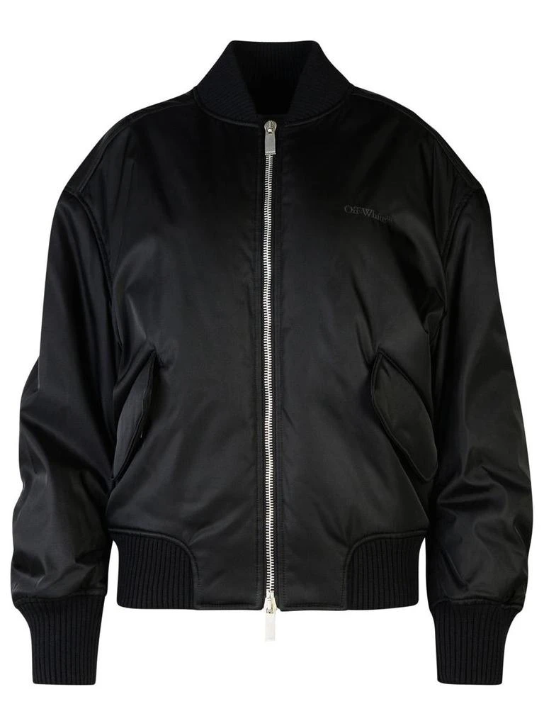 Off-White Off-White 'Ny' Black Polyamide Bomber Jacket 1