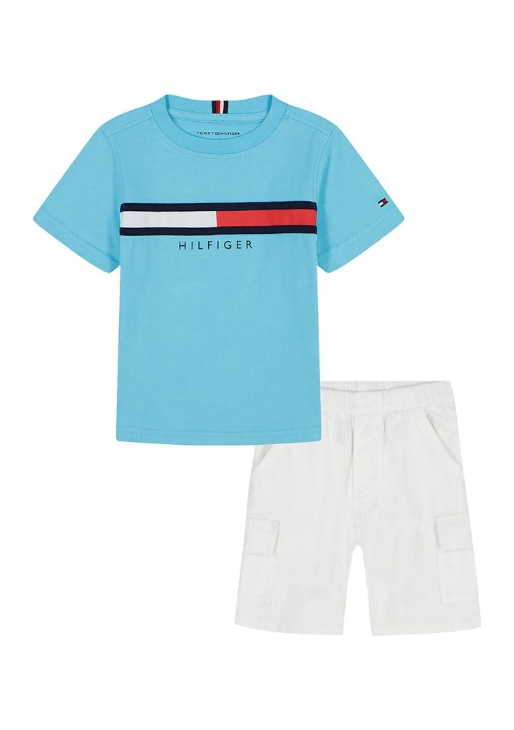 Tommy Hilfiger Toddler Boys Woven T-Shirt and Shorts Set