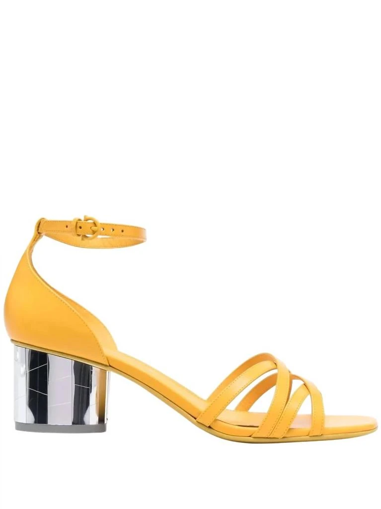 Salvatore Ferragamo Women
s Mirrored-Heel Sandals In Yellow 2