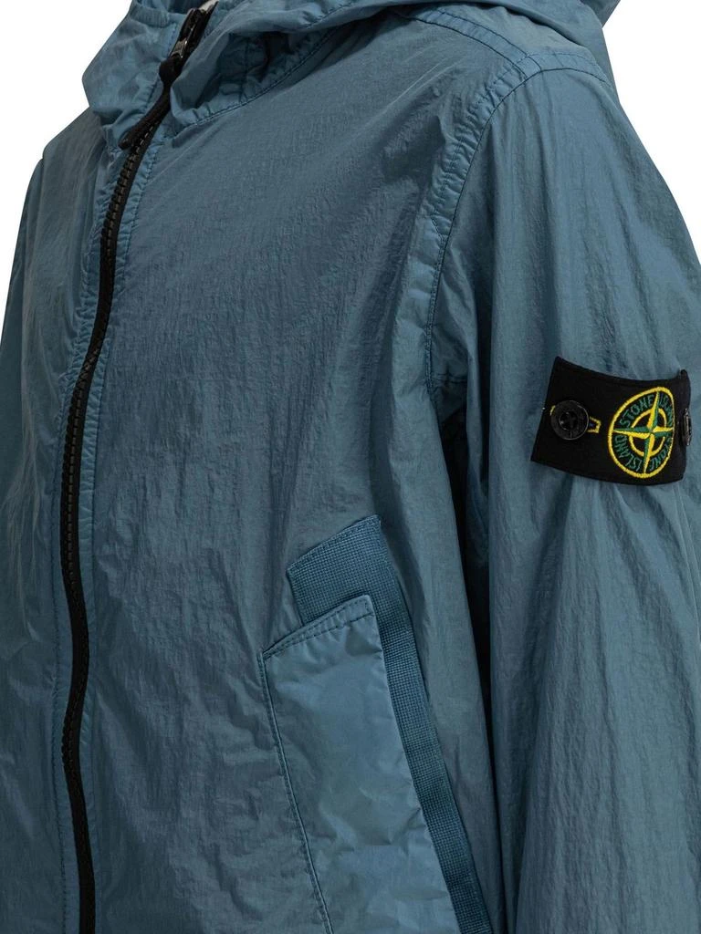Stone Island Junior Stone Island Junior Zip-Up Hooded Jacket 4