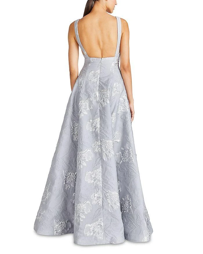 Monique Lhuillier Madeline Jacquard Long Dress 2