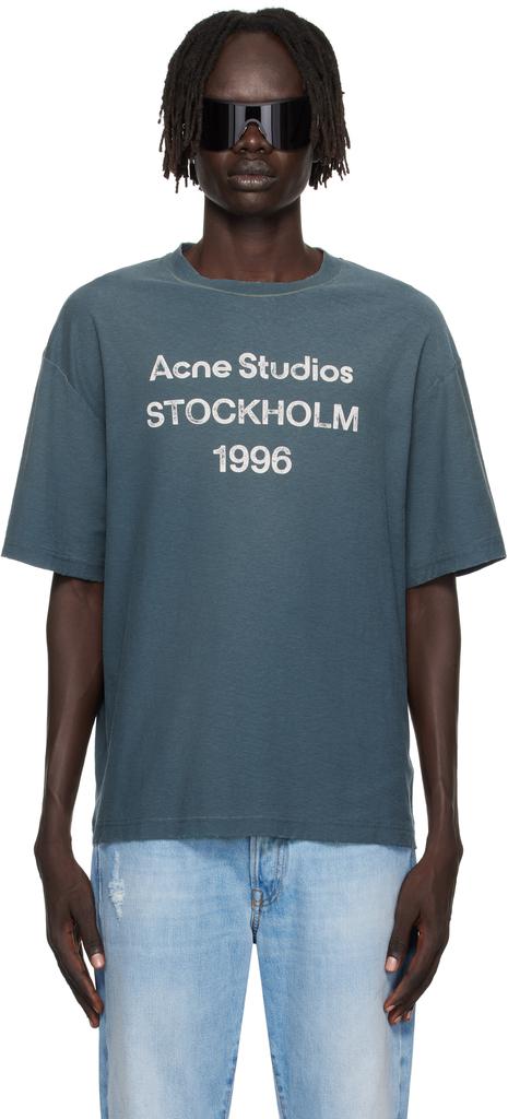 Shop Acne Studios Fin Circle Logo Crew Sweat on Sale at
