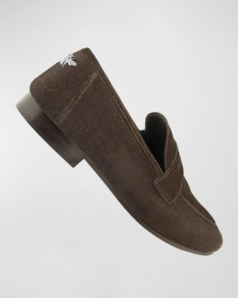 Bougeotte Flaneur Suede Penny Loafers 5