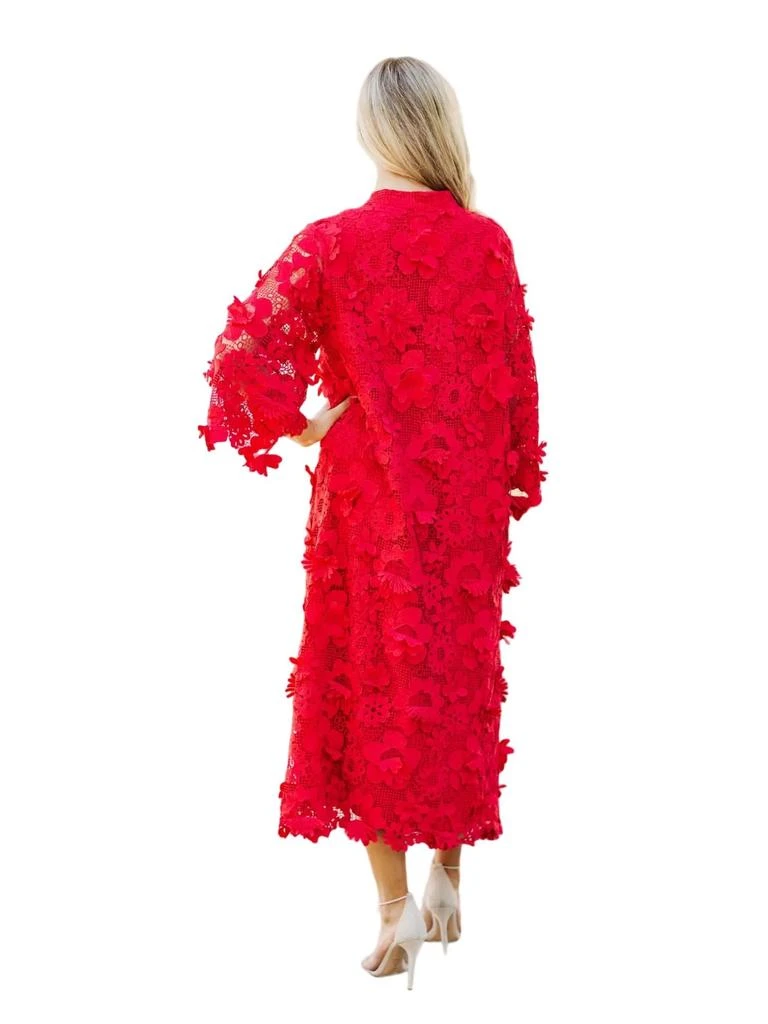 j.marie Seraphina Midi Dress In Red 3