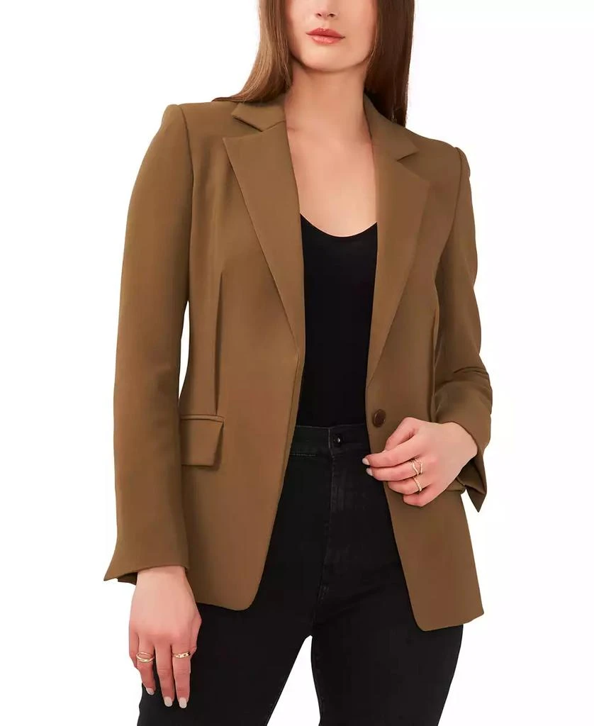 1. State Women's Notched Collar One-Button Blazer 1