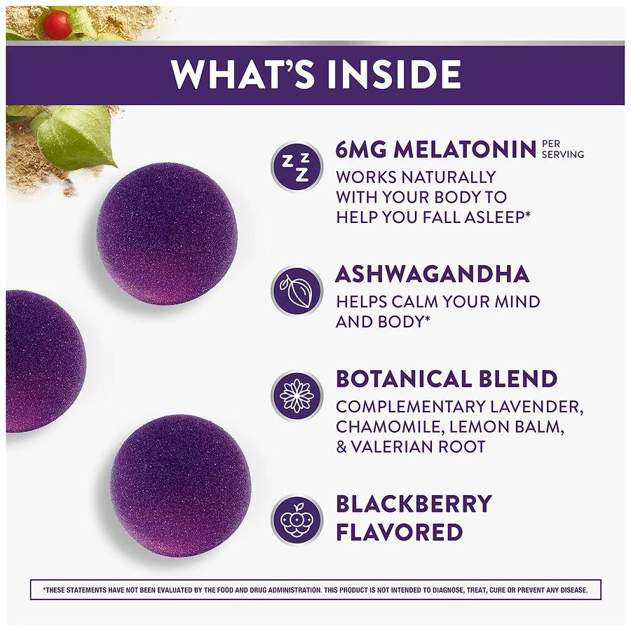 PURE Zzzs Triple Action Melatonin Gummies, Sleep Aid with Ashwagandha for Adults Blackberry Vanilla 2