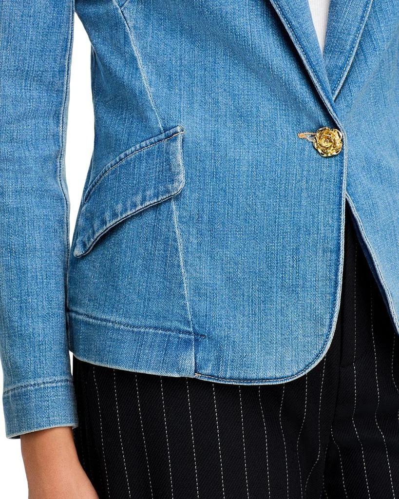 L'Agence Baldwin Denim Blazer 6