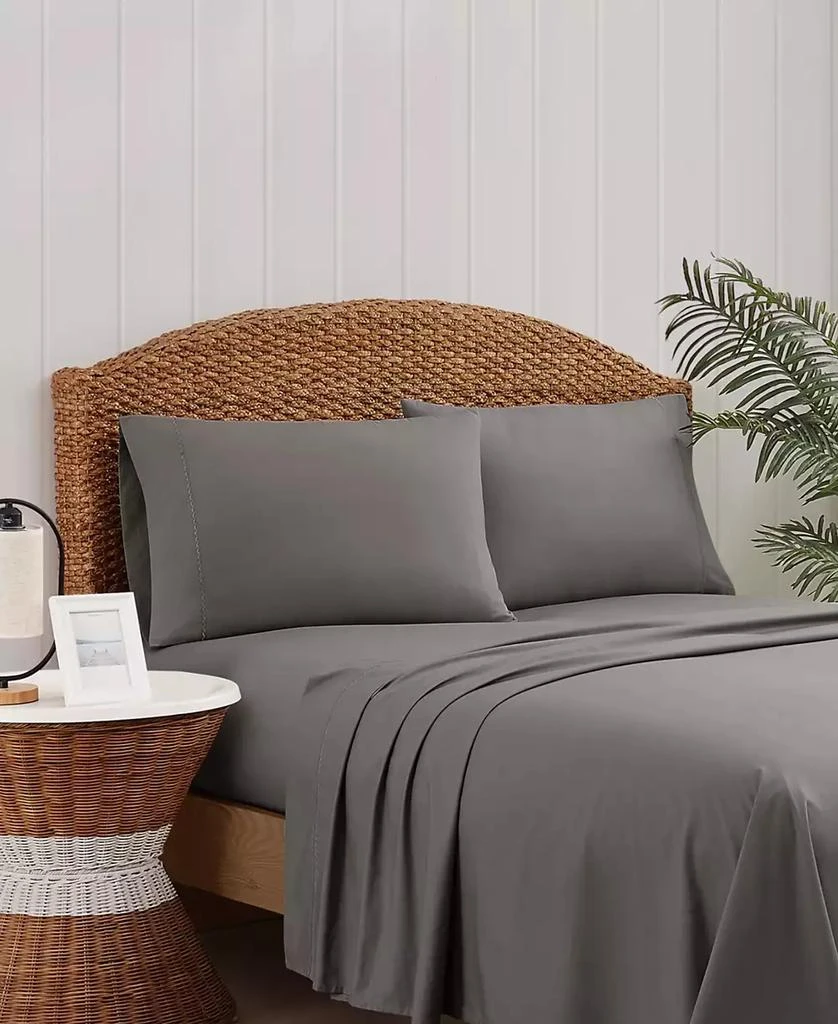 Oceanfront Resort Embroidered Percale 200-Thread Count 4-Pc. Sheet Set 3