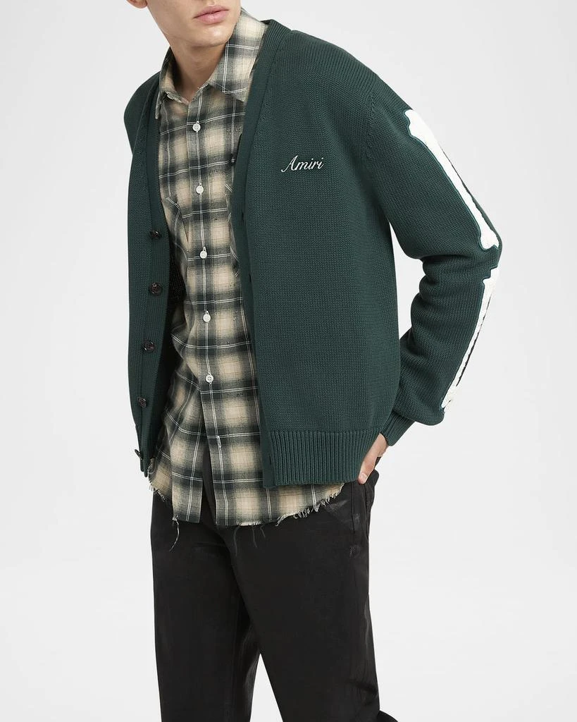AMIRI Men's Bone Applique Cardigan 5