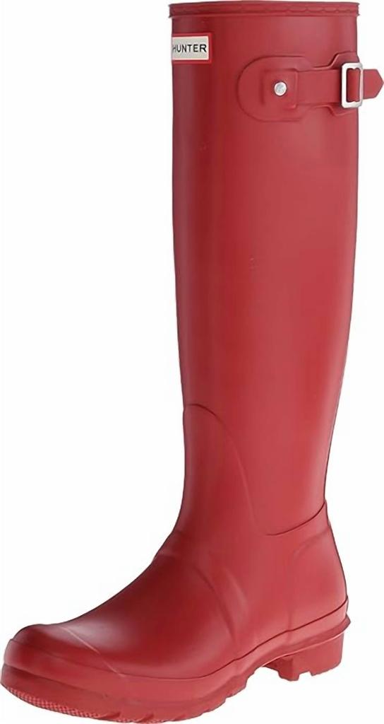 Hunter Women's Wellies Rain Boots In Military Red