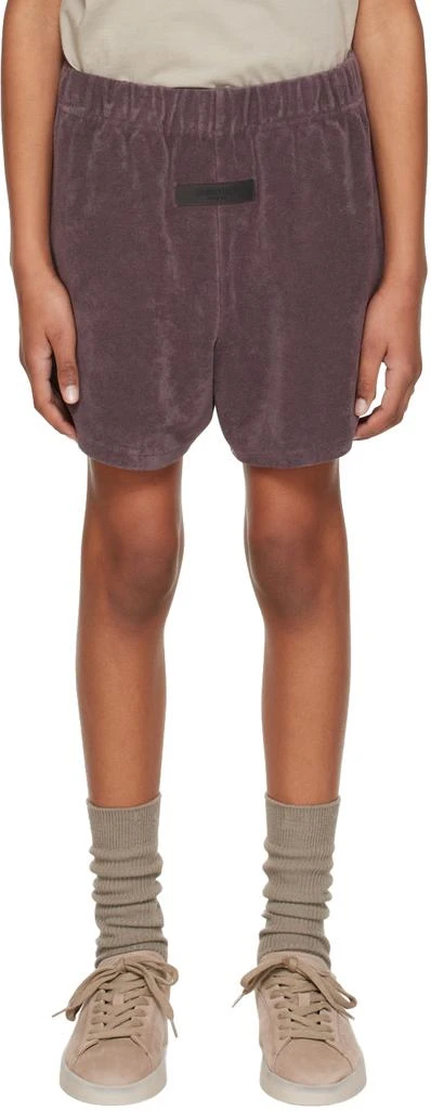 Essentials Kids Purple Patch Shorts 1