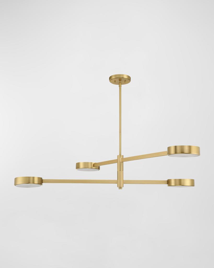 Crystorama Orson 4-Light Linear Chandelier