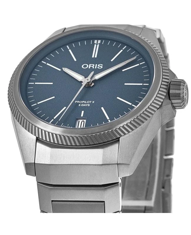 Oris Oris ProPilot X Calibre 400 Blue Dial Titanium Men's Watch 01 400 7778 7155-07 7 20 01TLC 3