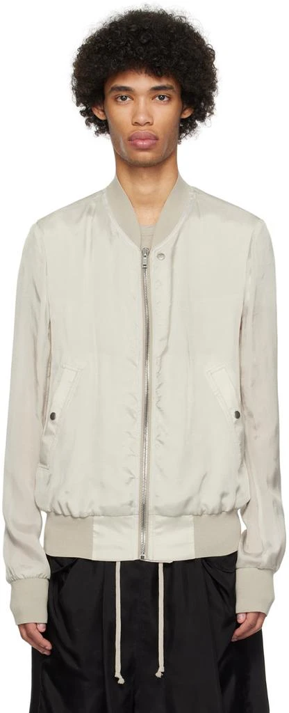 Rick Owens Off-White Flight Bomber Jacket 1