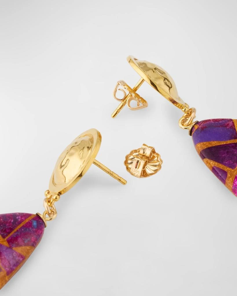 Devon Leigh Copper-Infused Purple Turquoise Drop Earrings 4