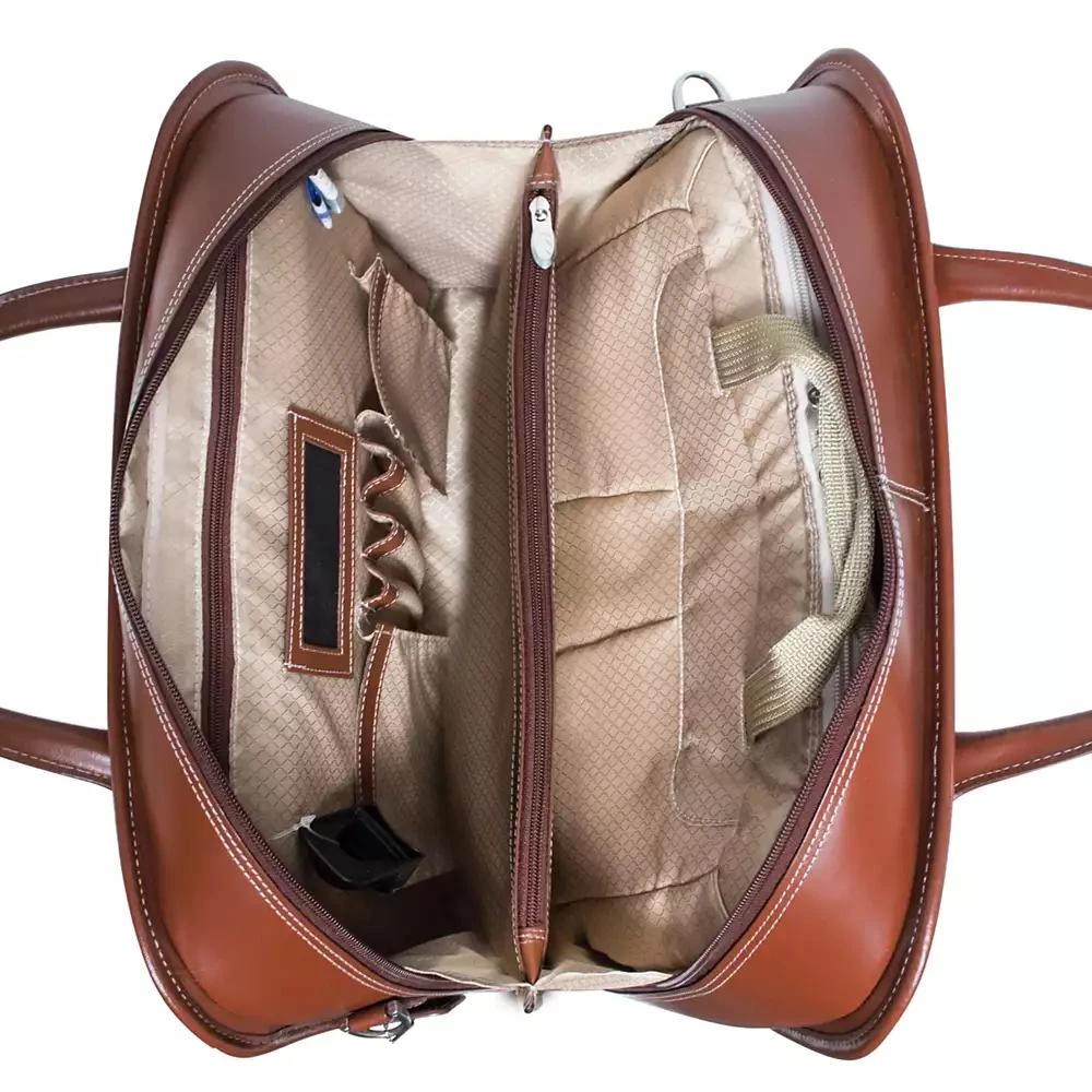 McKlein Lakewood, 15" Fly-Through Checkpoint-Friendly Ladies Laptop Briefcase 12