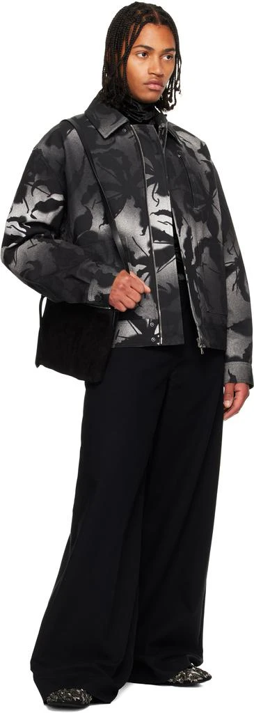 Dries Van Noten Black Printed Jacket 4