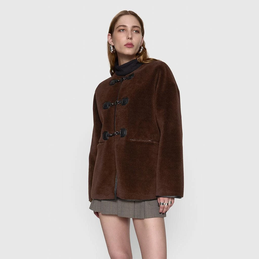 Rebecca Minkoff Shearling Toggle Jacket 5