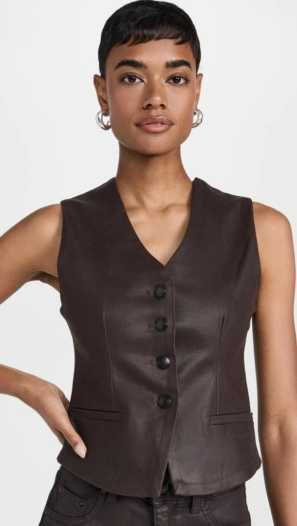DL1961 Tailored Coated Denim Vest 1