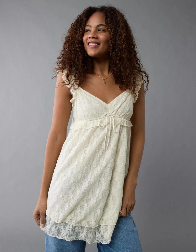 chinese dress ladies Linen Flutter Sleeve Dress White / Xs